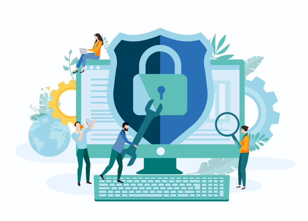 IT professional securing a private business network