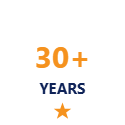 Icon representing 30+ years of telecom industry experience